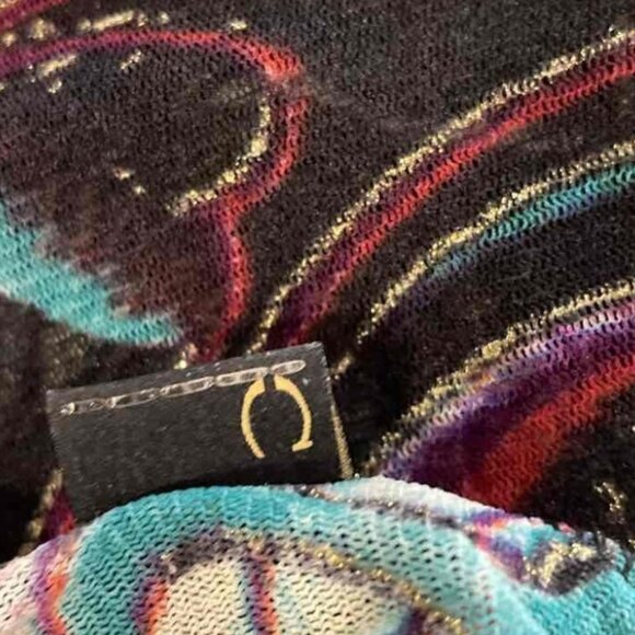 Just Cavalli Multicolor Printed Blouse – Long Sleeve, EUR 50 / US 14–16 - Picture 6 of 14